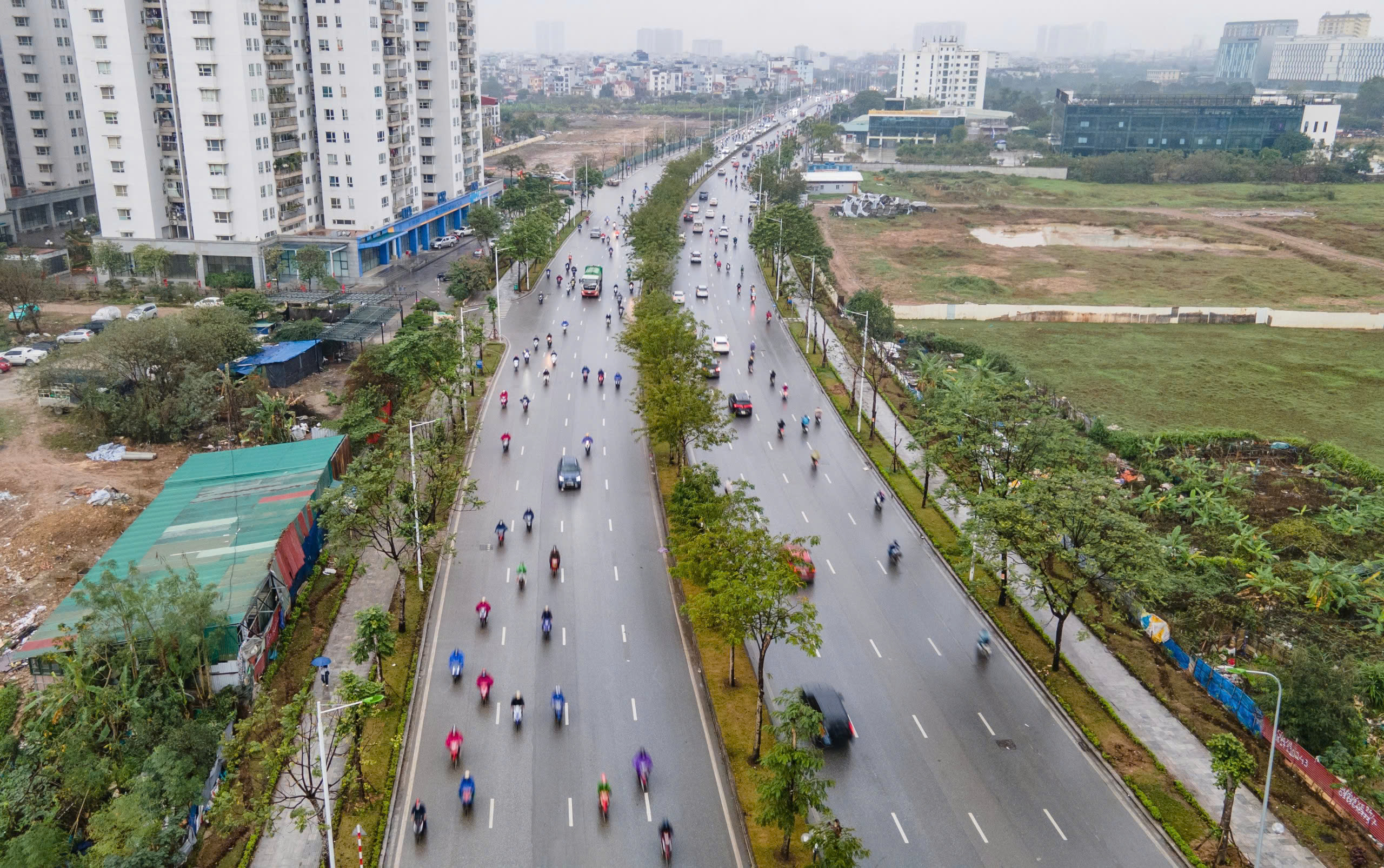 Hà Nội: Toàn cảnh ngã tư Trần Hữu Dực - Nguyễn Văn Giáp ngày đầu tổ chức lại giao thông- Ảnh 10.