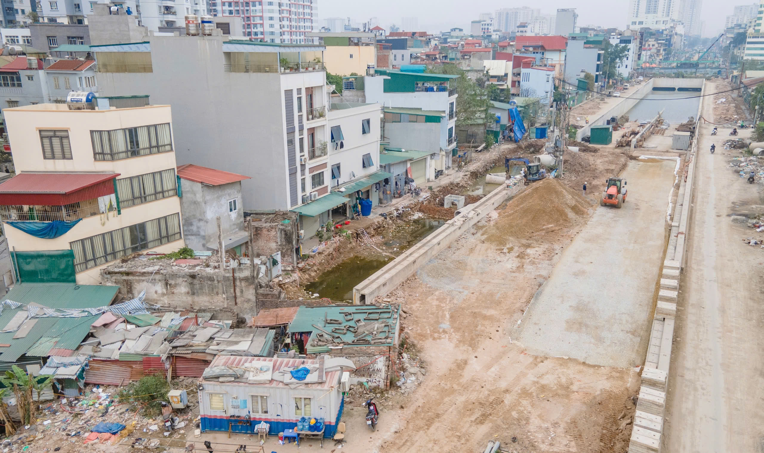 Toàn cảnh hầm chui Giải Phóng - Kim Đồng sau gần 2,5 năm thi công- Ảnh 6.