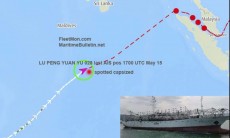 Tàu đánh cá Trung Quốc gặp nạn, 39 người mất tích