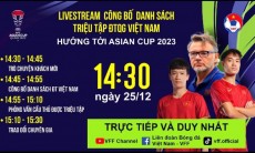 Danh sách Đội tuyển Việt Nam chuẩn bị cho Asian Cup 2023
