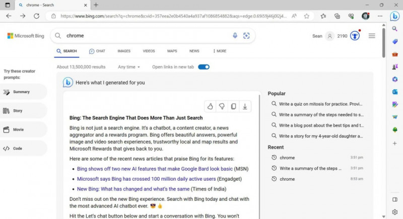 Người dùng khi muốn tải Chrome phải xem quảng cáo Bing AI