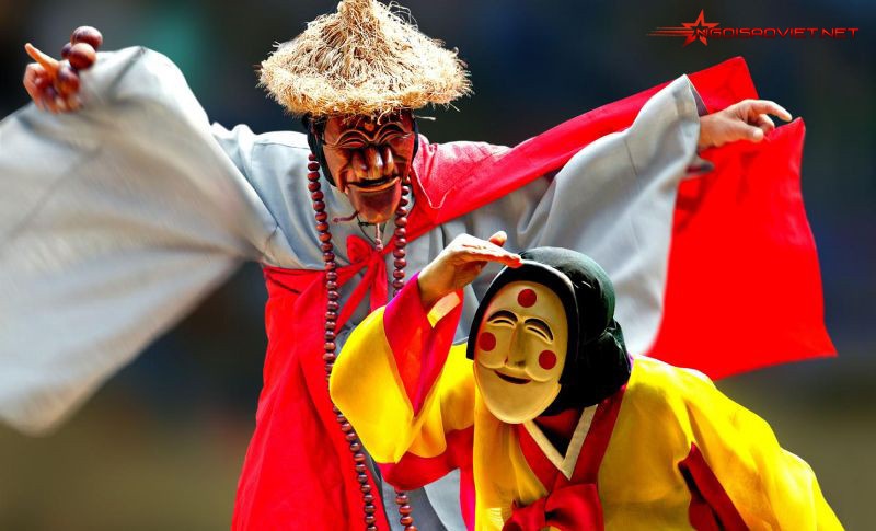Nghệ thuật múa mặt nạ của Hàn là di sản văn hóa phi vật thể mới