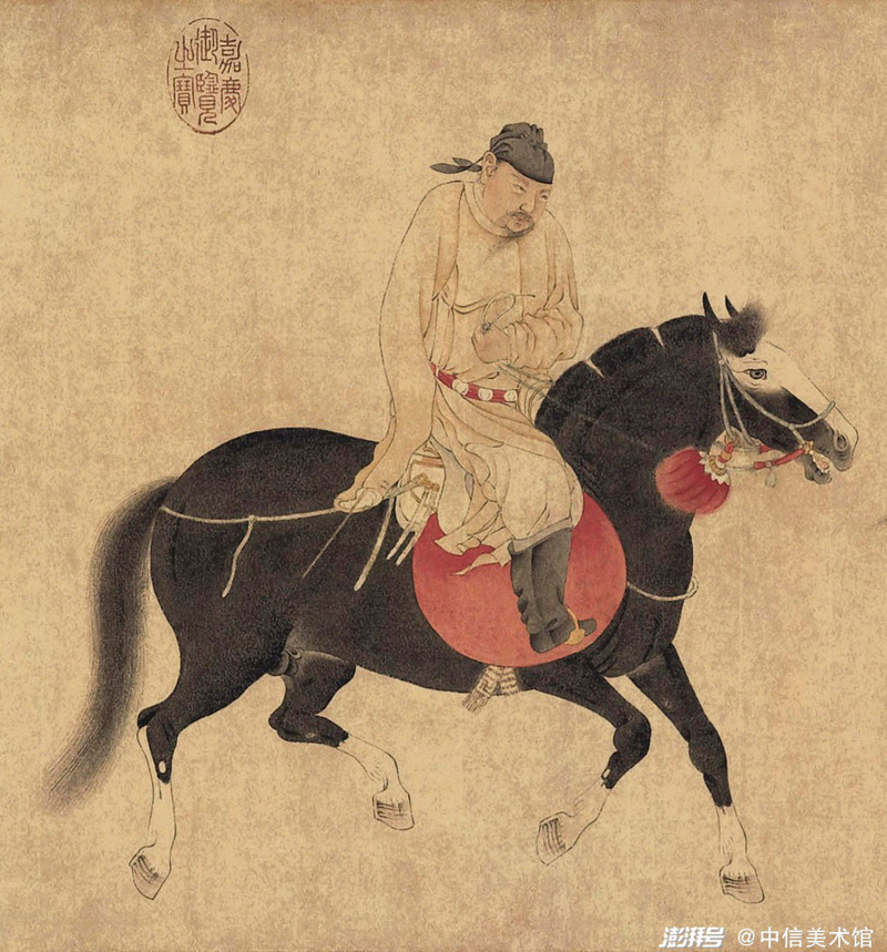 Hoàng tử cưỡi ngựa đen trong tranh 