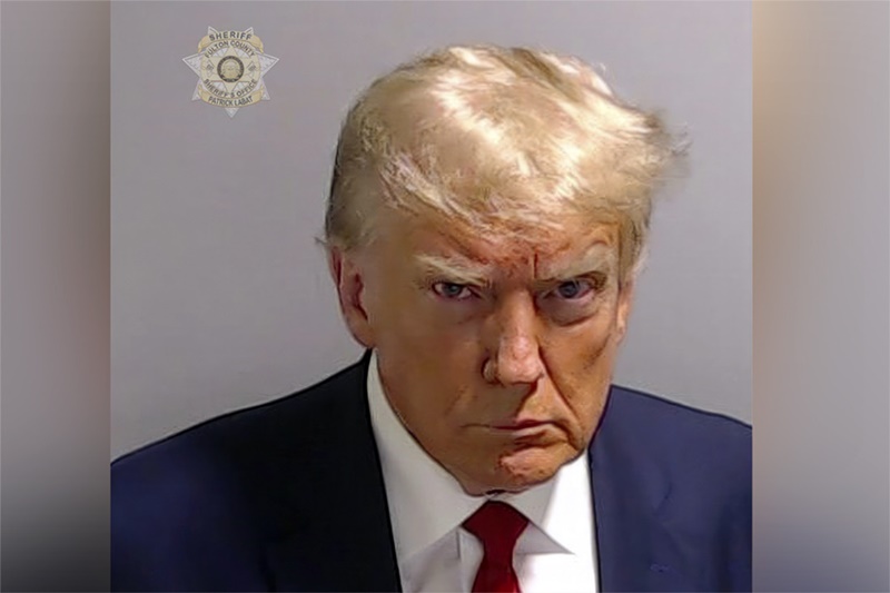 Hình ảnh cựu Tổng thống Mỹ Donald Trump chụp tại nhà tù Atlanta